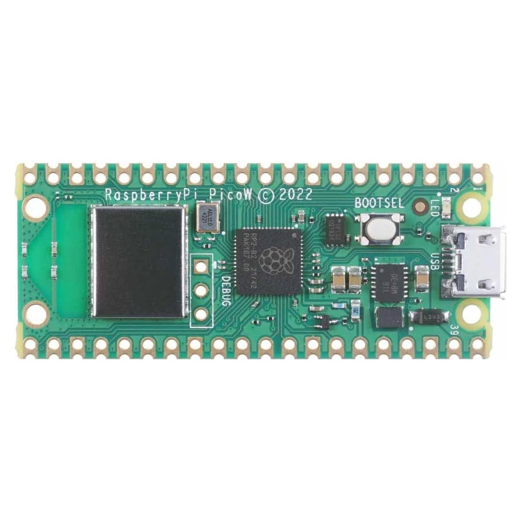 Raspberry Pi Pico W - Microcontrolador RP2040 con Wi-Fi y Bluetooth