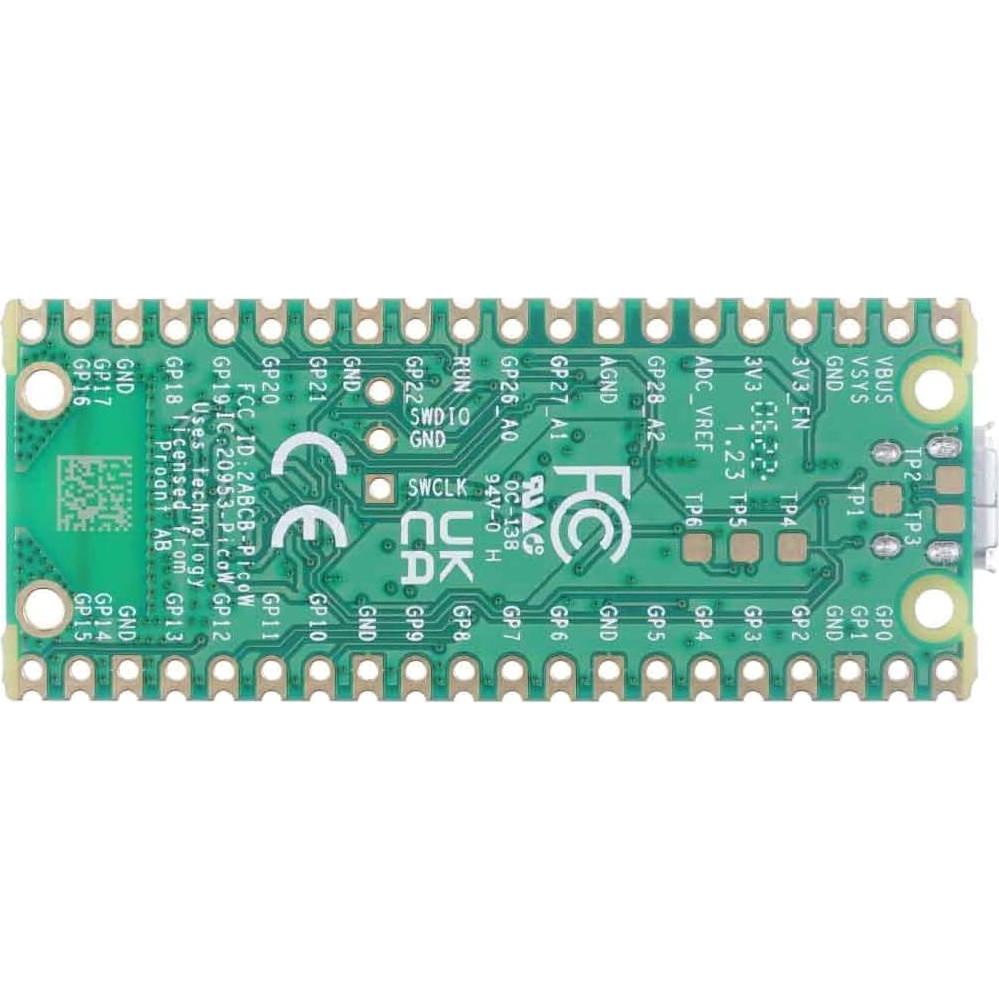 Raspberry Pi Pico W - Microcontrolador RP2040 con Wi-Fi y Bluetooth