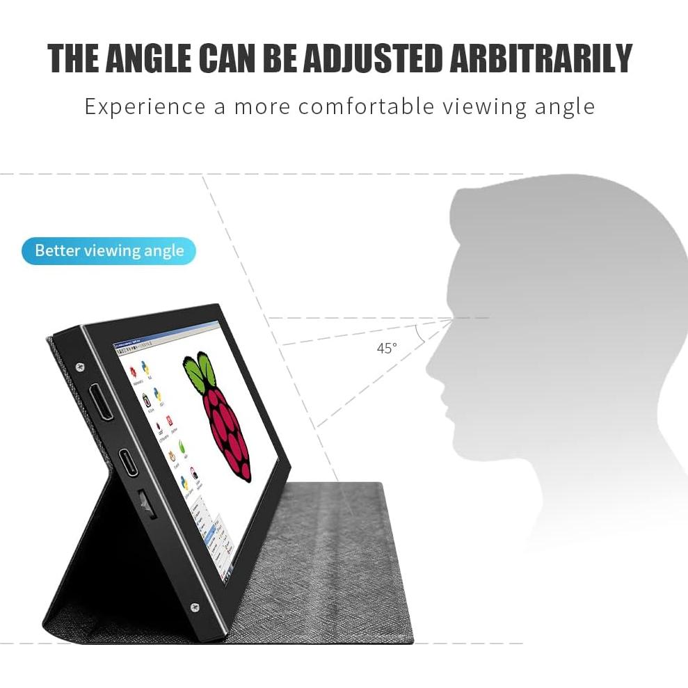 Monitor portátil 7" JLTTEK HDMI USB-C IPS 1024x600