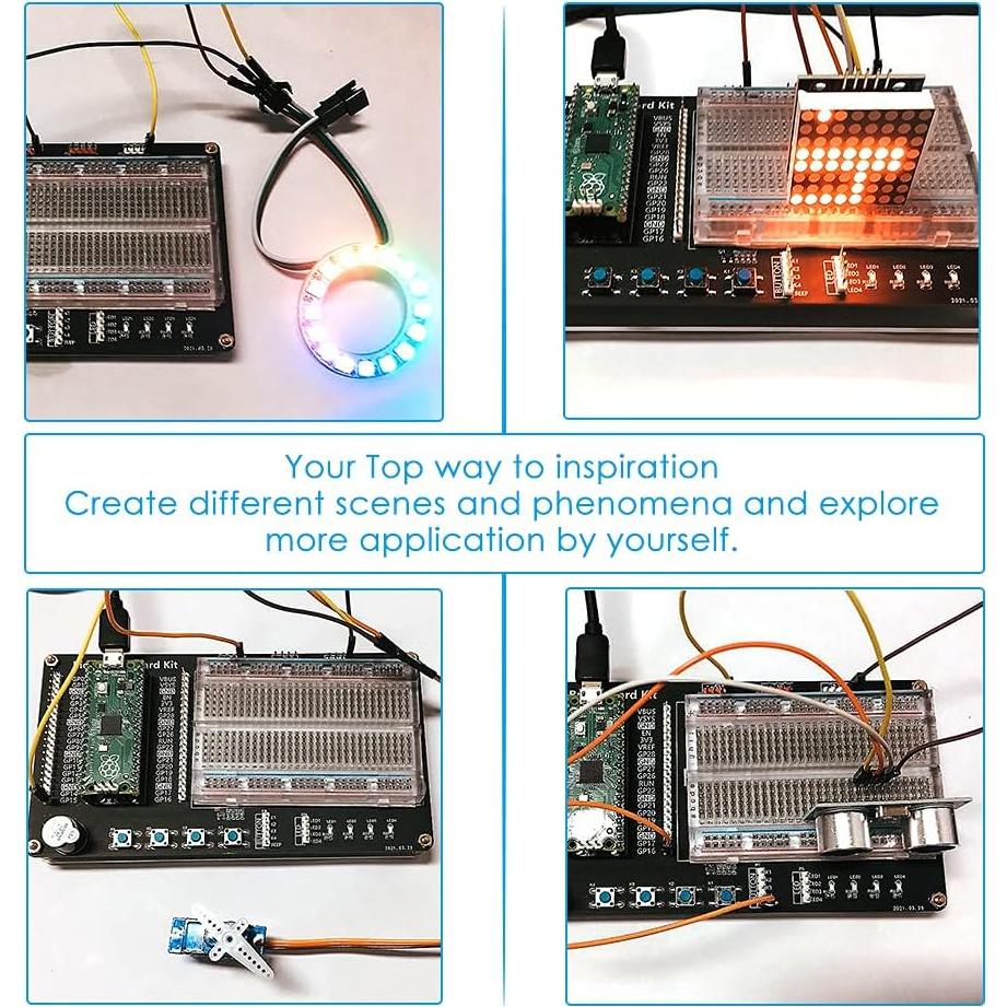 Kit de Programación Micro Python GeeekPi para Raspberry Pi Pico