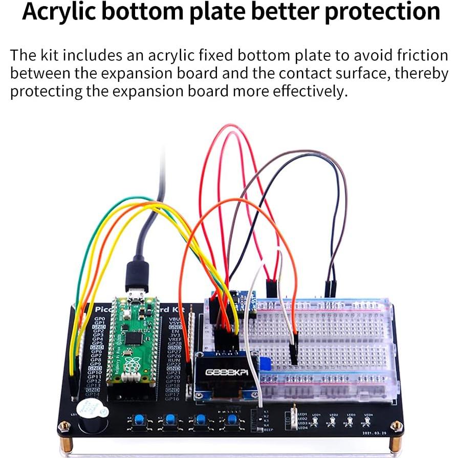 Kit de Programación Micro Python GeeekPi para Raspberry Pi Pico