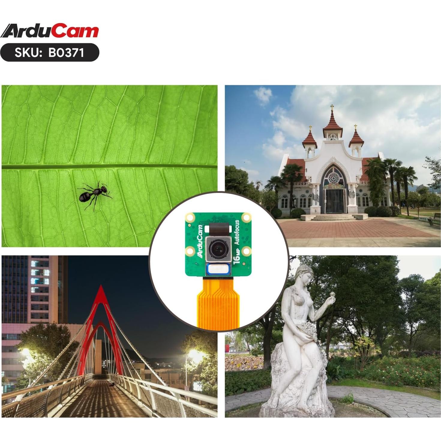 Cámara Arducam Hawkeye 64MP para Raspberry Pi con estuche