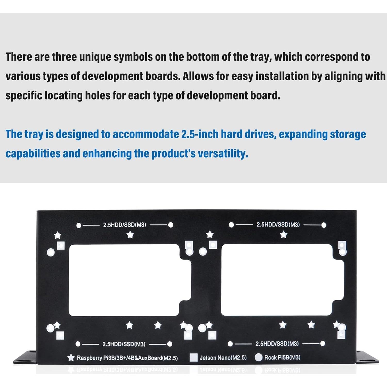 Estante SBC 10" 1U Rack GeeekPi con 2 Adaptadores HDMI