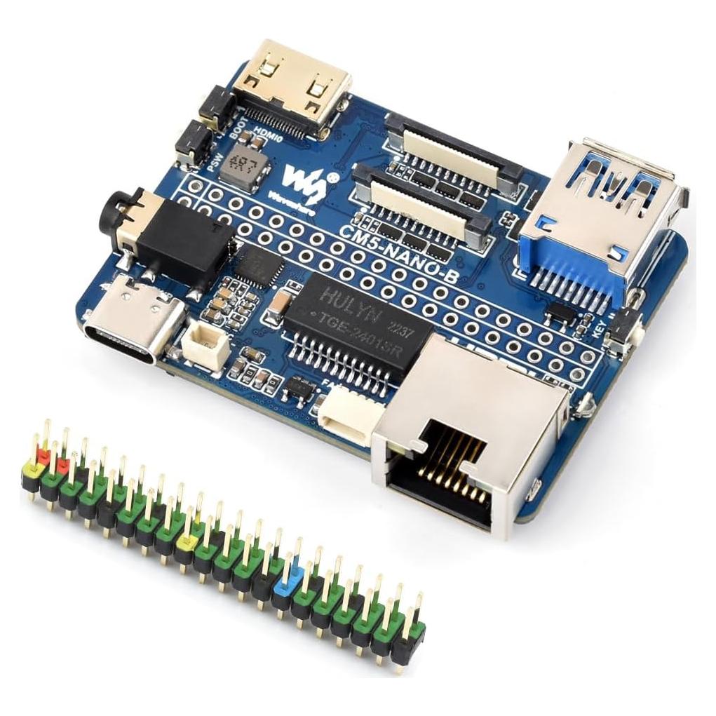 Placa Base Nano Waveshare para Raspberry Pi CM5 Lite 5.51x3.99cm