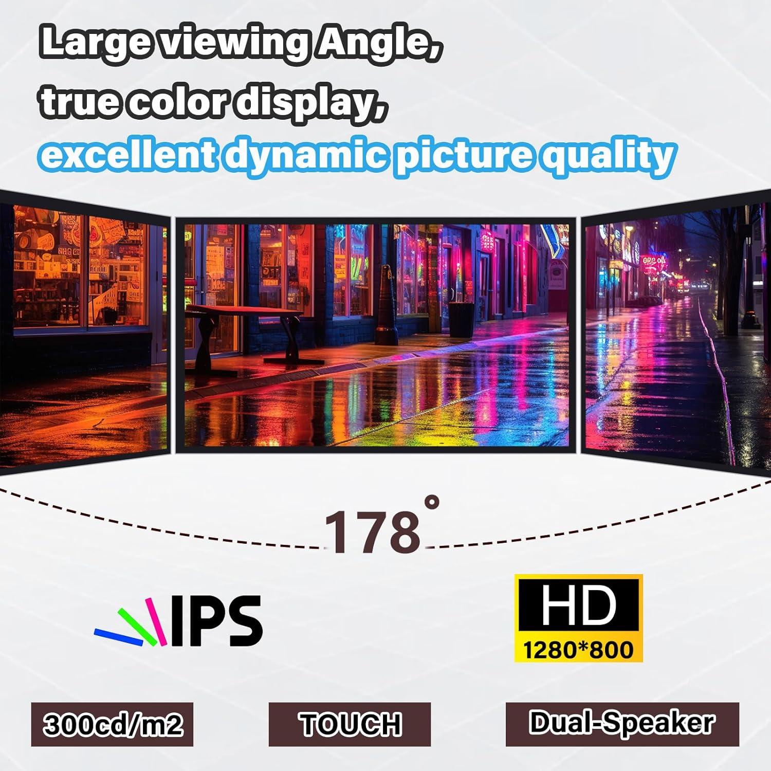 Pantalla Táctil Capacitiva 10.1" GeeekPi 1280x800 HDMI