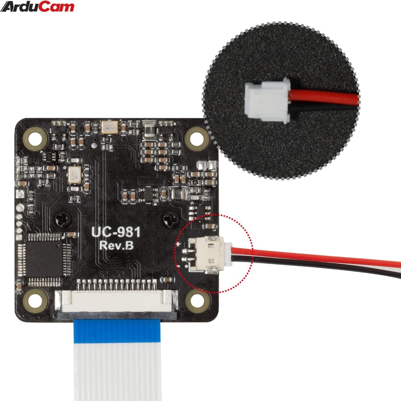 Cámara ToF Arducam 0.43MP con estuche para Raspberry Pi