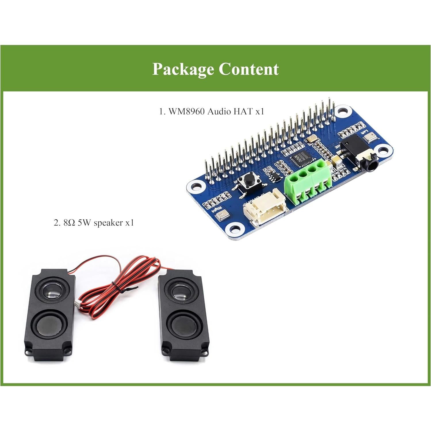 Tarjeta de Sonido HAT WM8960 para Raspberry Pi - Hi-Fi