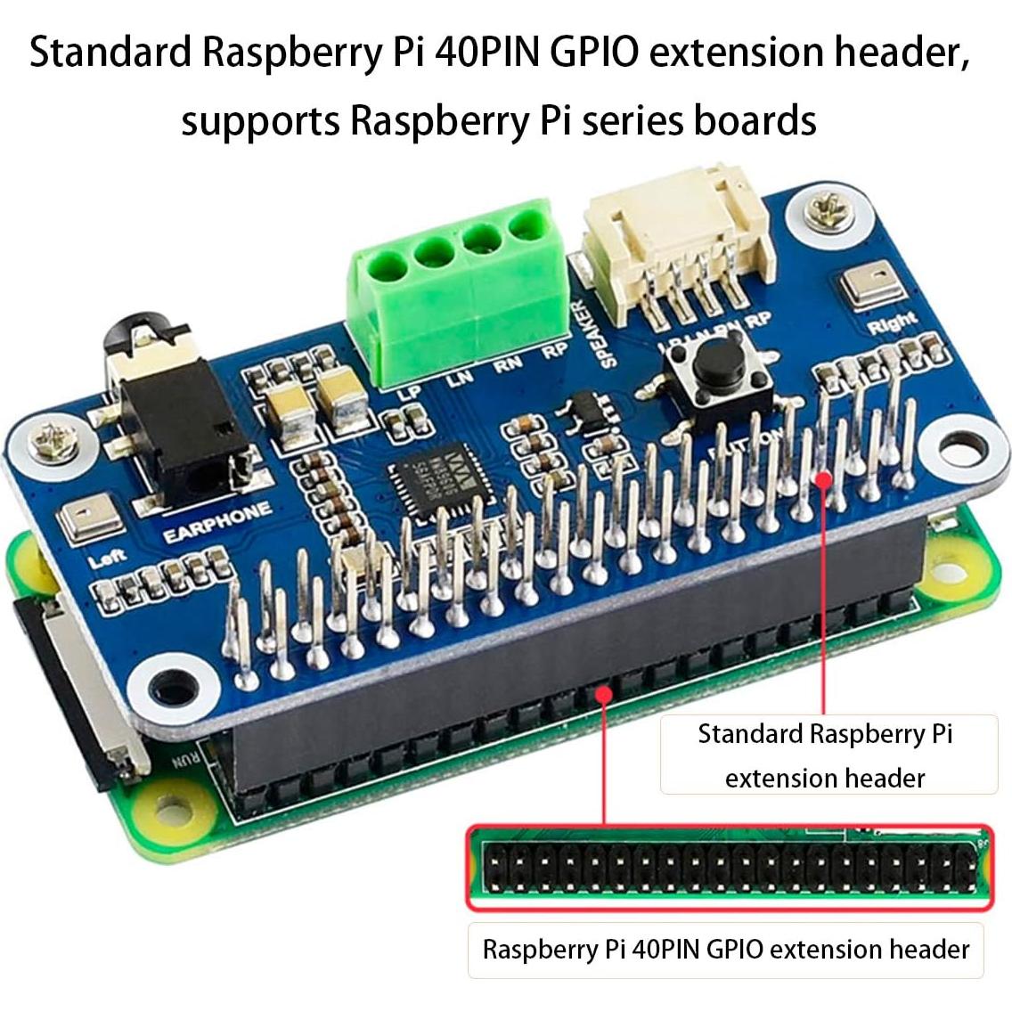 Tarjeta de Sonido HAT WM8960 para Raspberry Pi - Hi-Fi