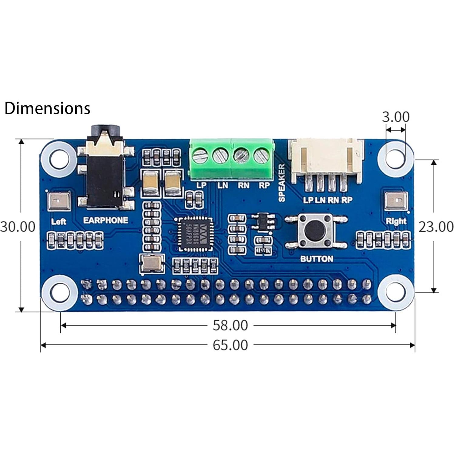Tarjeta de Sonido HAT WM8960 para Raspberry Pi - Hi-Fi
