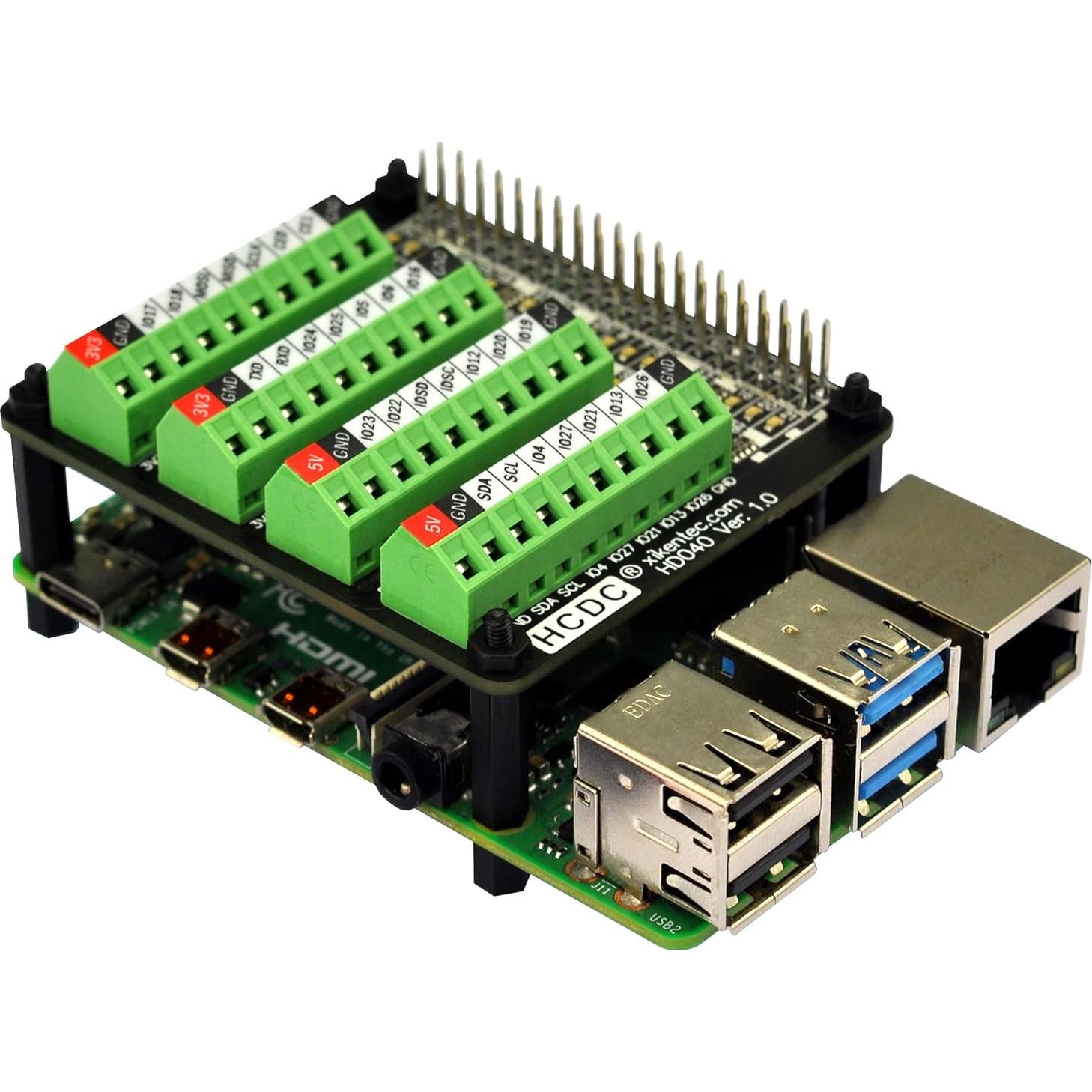 Bloque de terminales LED GPIO 5V/3.3V para Raspberry Pi