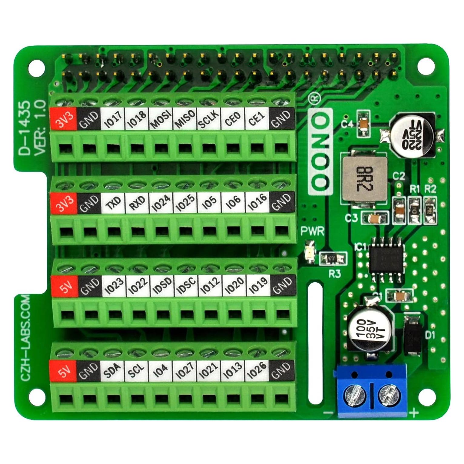 Convertidor DC-DC Step-Down HAT CZH-LABS para Raspberry Pi