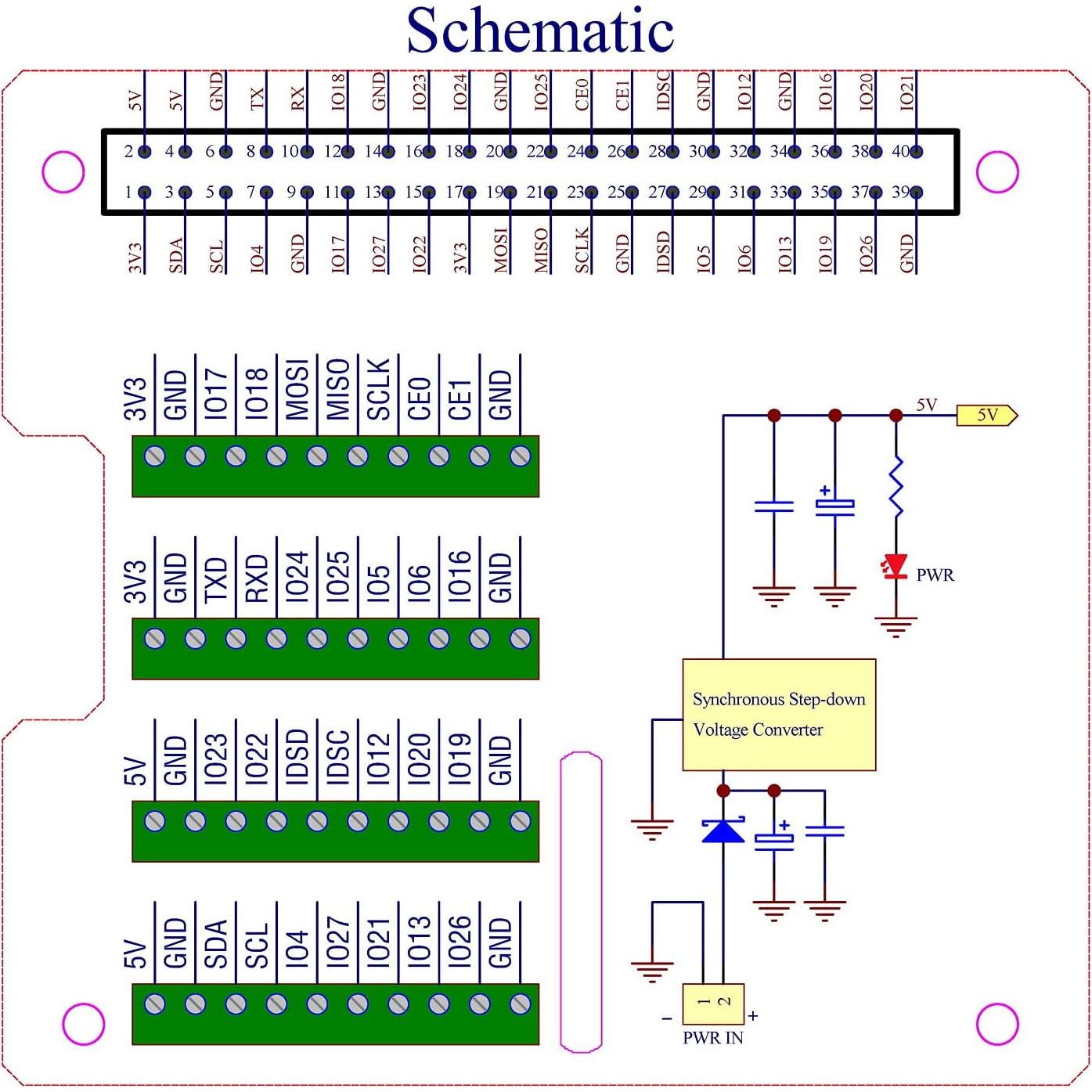 Convertidor DC-DC Step-Down HAT CZH-LABS para Raspberry Pi