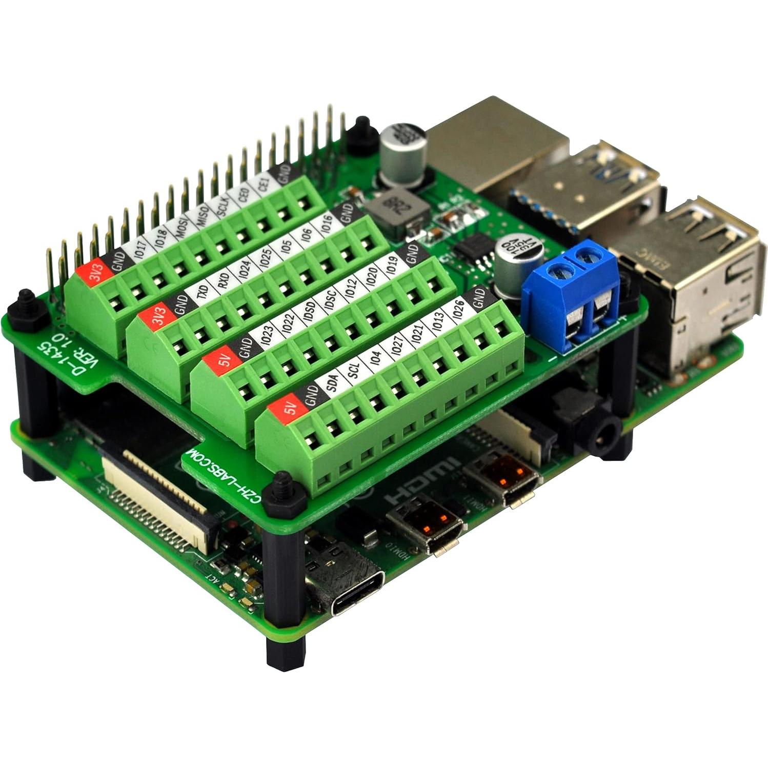 Convertidor DC-DC Step-Down HAT CZH-LABS para Raspberry Pi