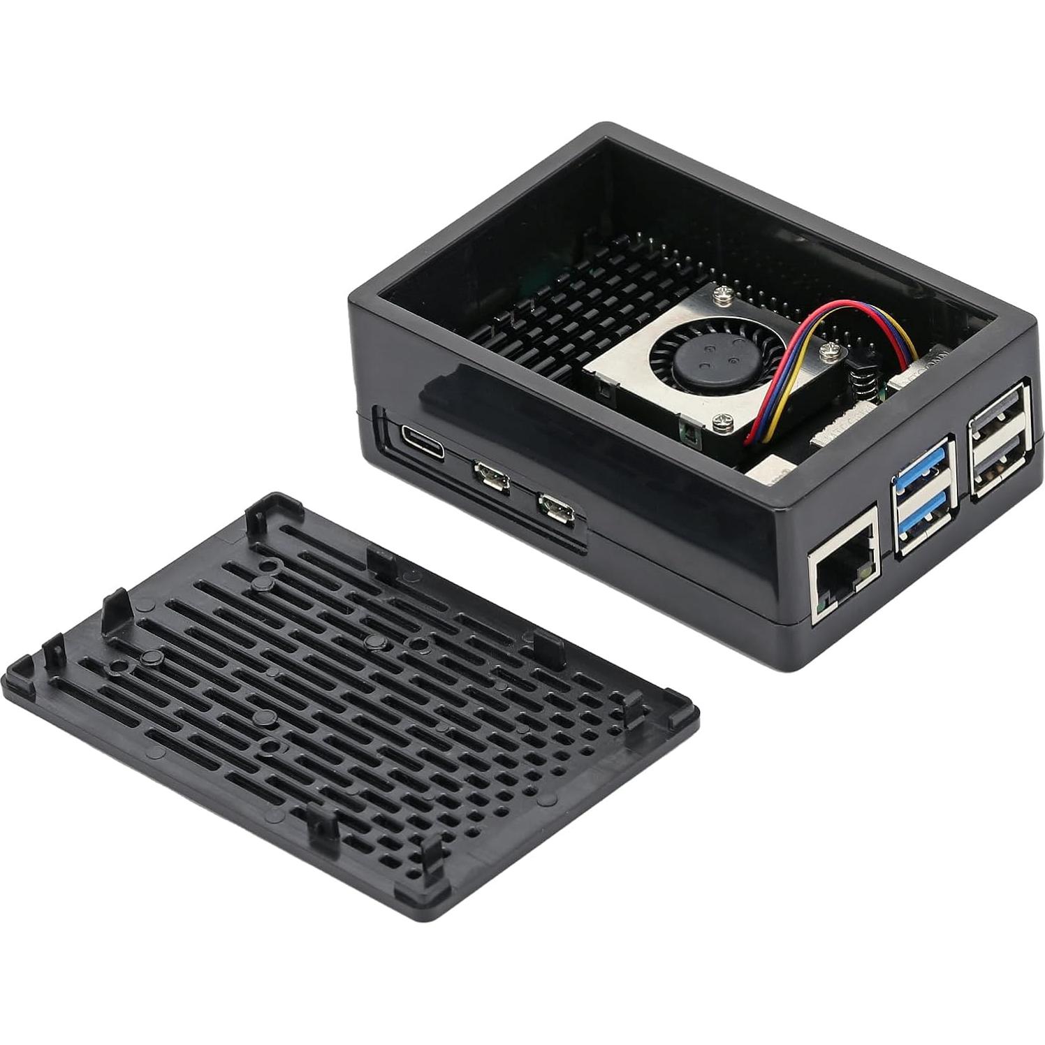 Funda TADA para Raspberry Pi 5 con Enfriador Activo Negro