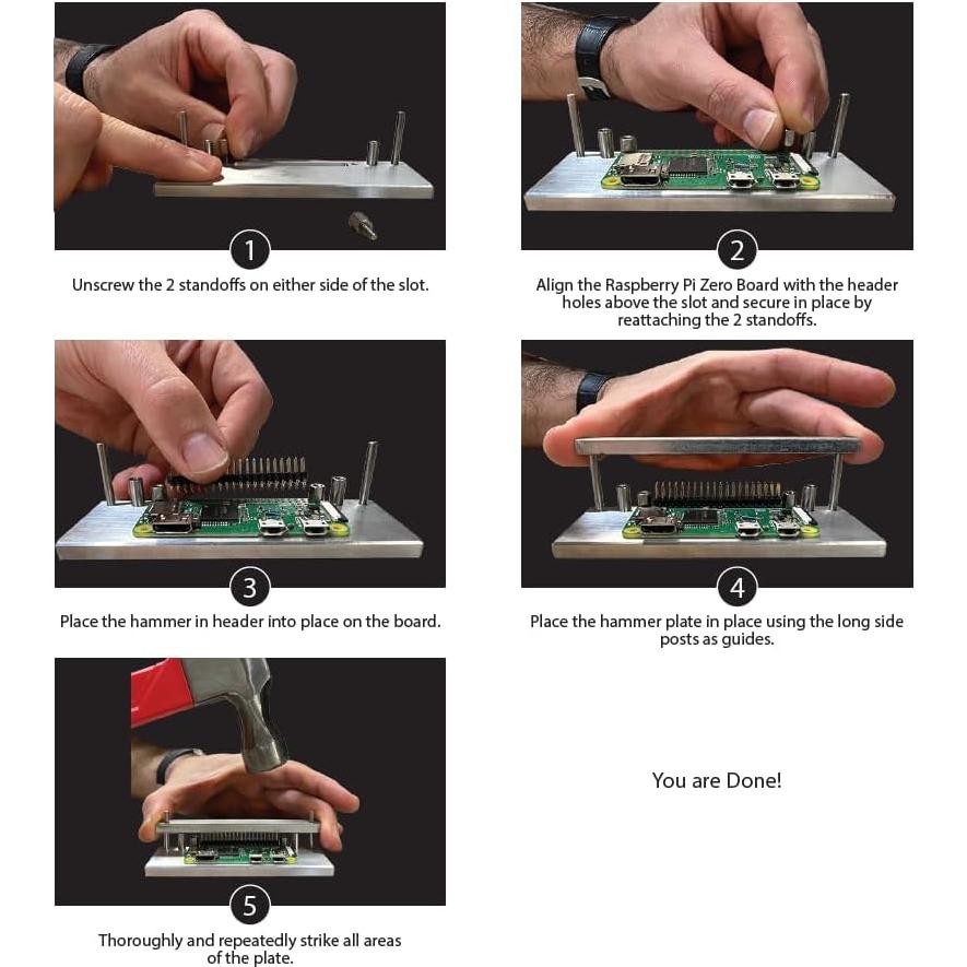 Soporte de Instalación de Pines Vilros para Raspberry Pi Zero