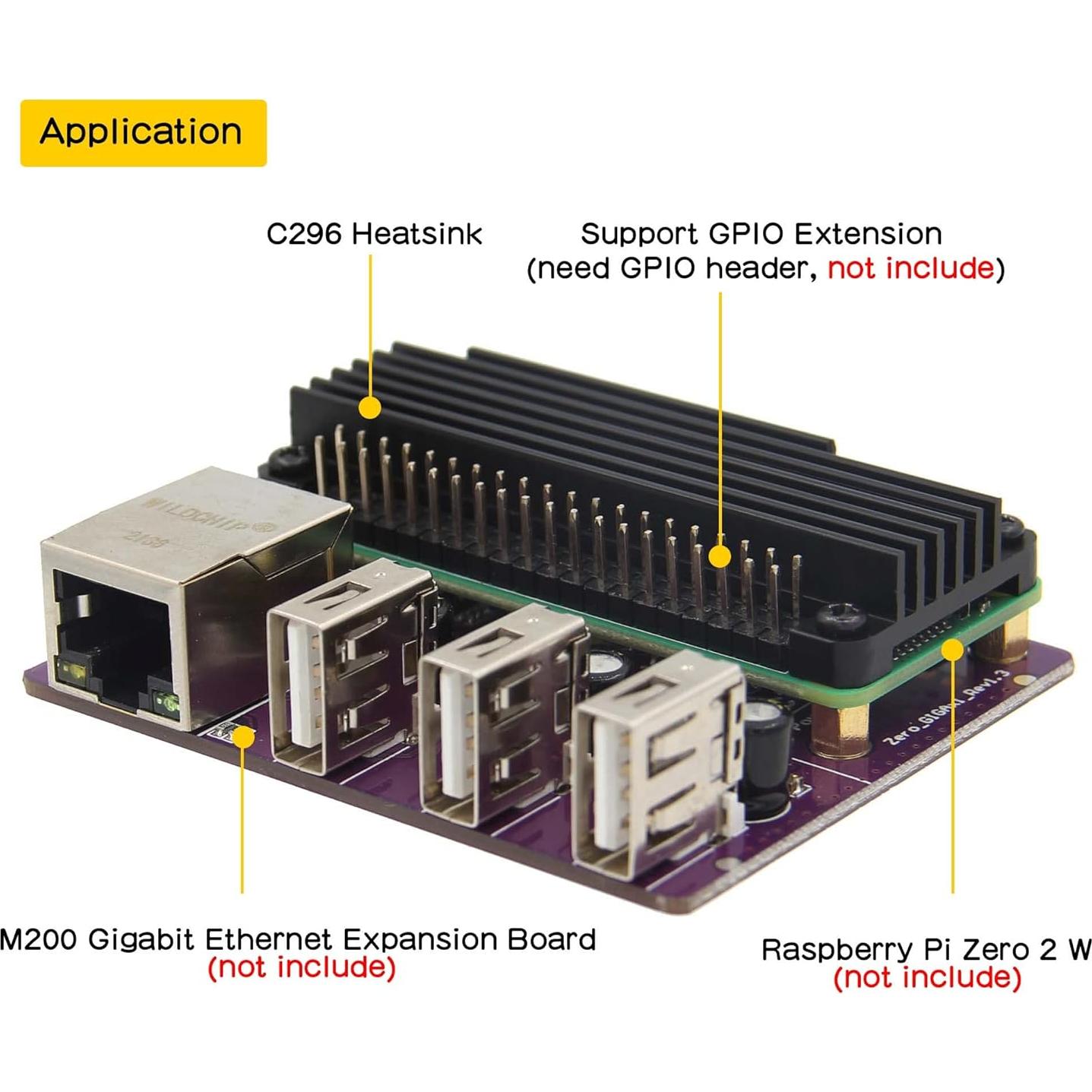 Disipador de Calor Geekworm C296 Aluminio 10mm Raspberry Pi