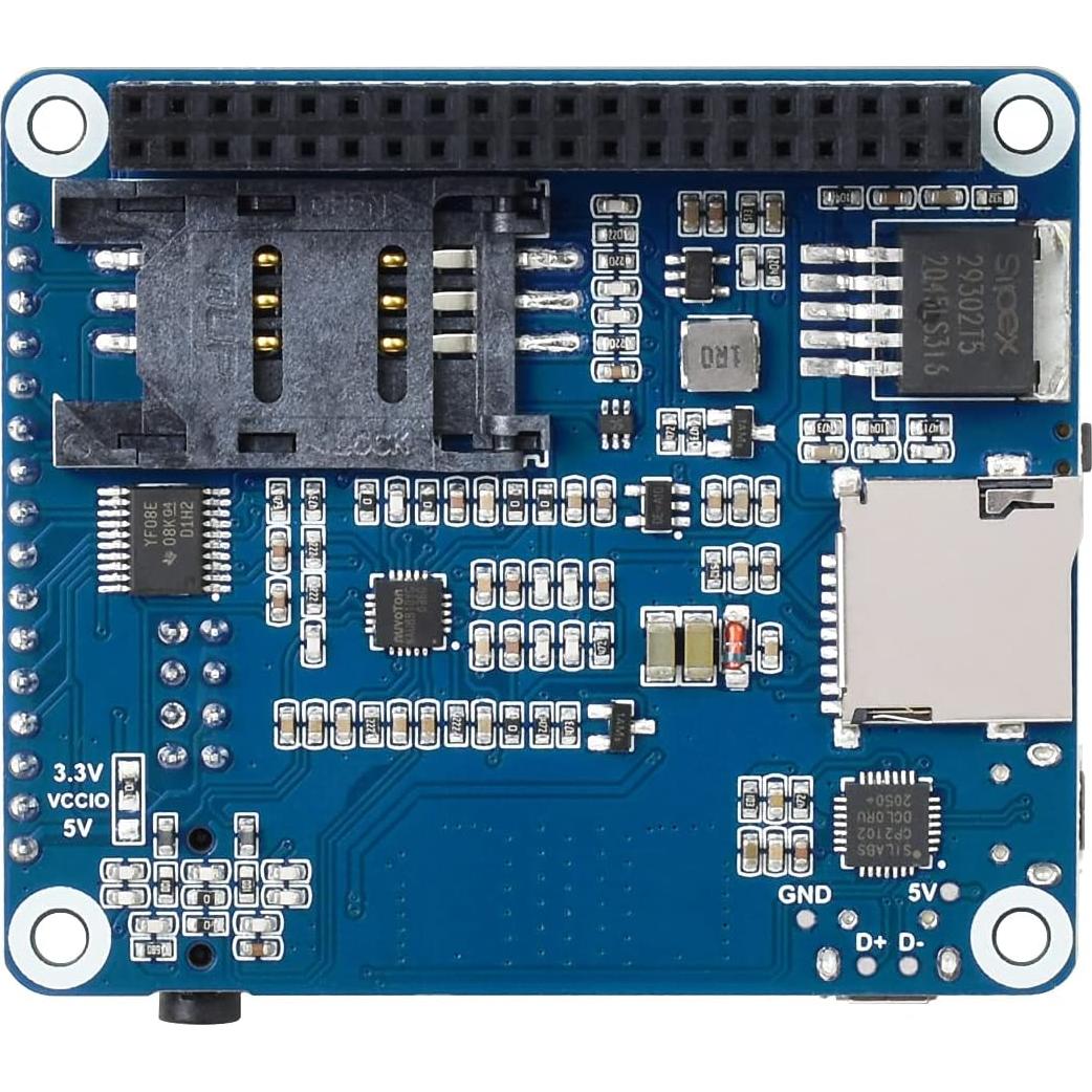 Módulo Waveshare HAT 4G GSM GNSS para Raspberry Pi