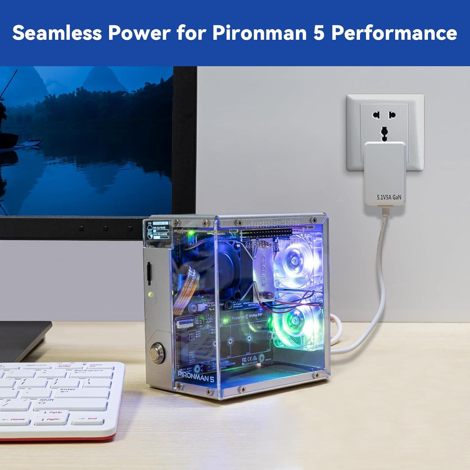 Fuente de Alimentación USB-C 27W SunFounder para Raspberry Pi 5