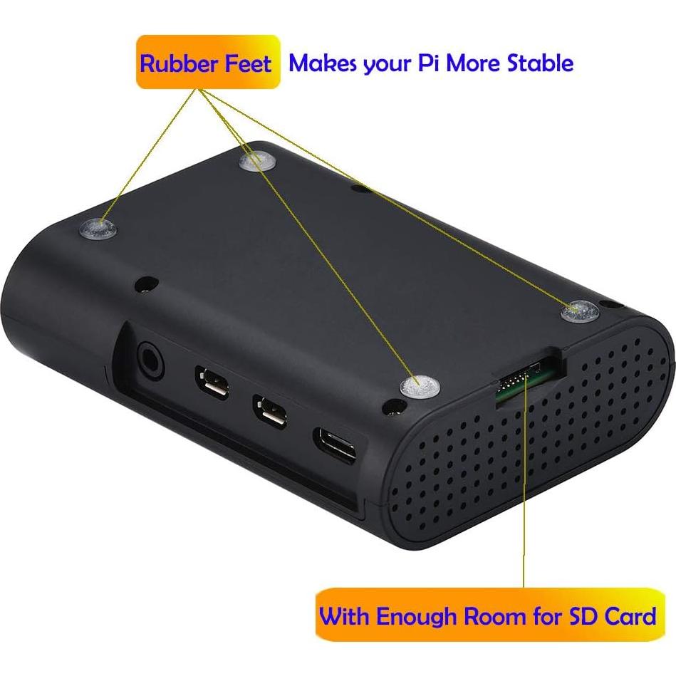 Caja Raspberry Pi 4 MazerPi con Ventilador y Disipador