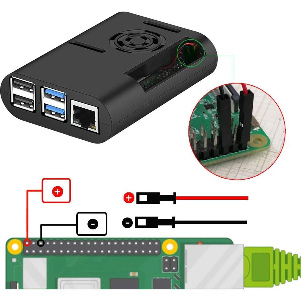 Caja Raspberry Pi 4 MazerPi con Ventilador y Disipador