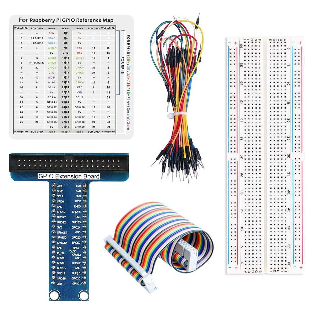 Kit Expansión GPIO WayinTop para Raspberry Pi 4B/3B+ con 830 Puntos