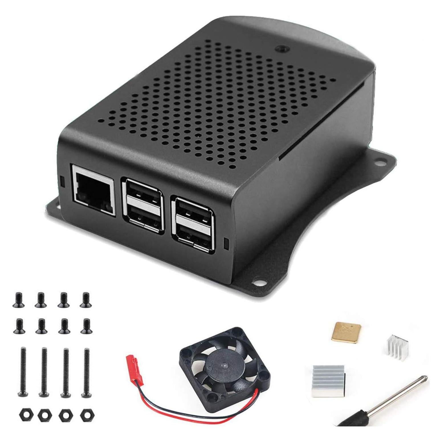 Funda de Aluminio con Ventilador MakerFocus para Raspberry Pi 3B+