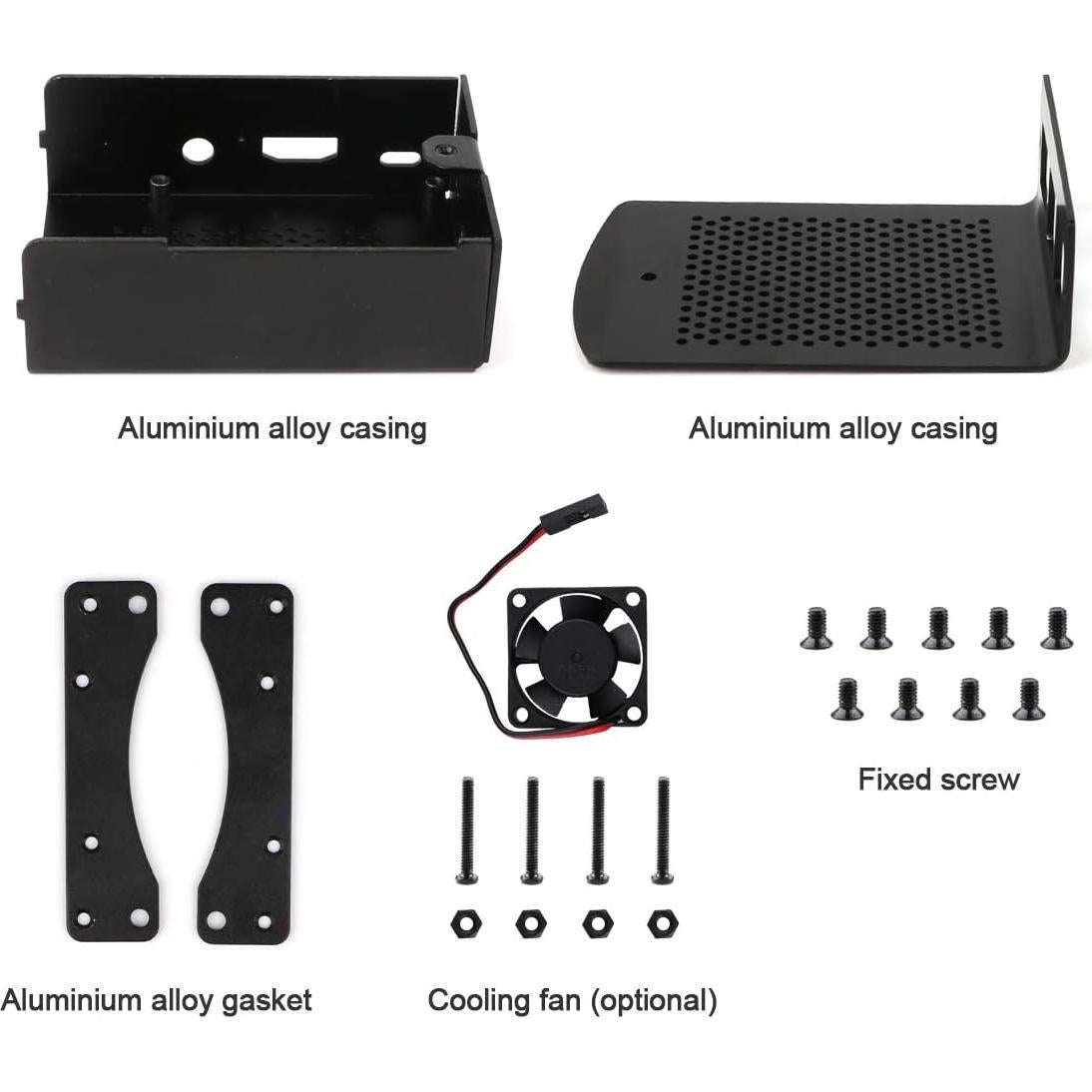 Funda de Aluminio con Ventilador MakerFocus para Raspberry Pi 3B+