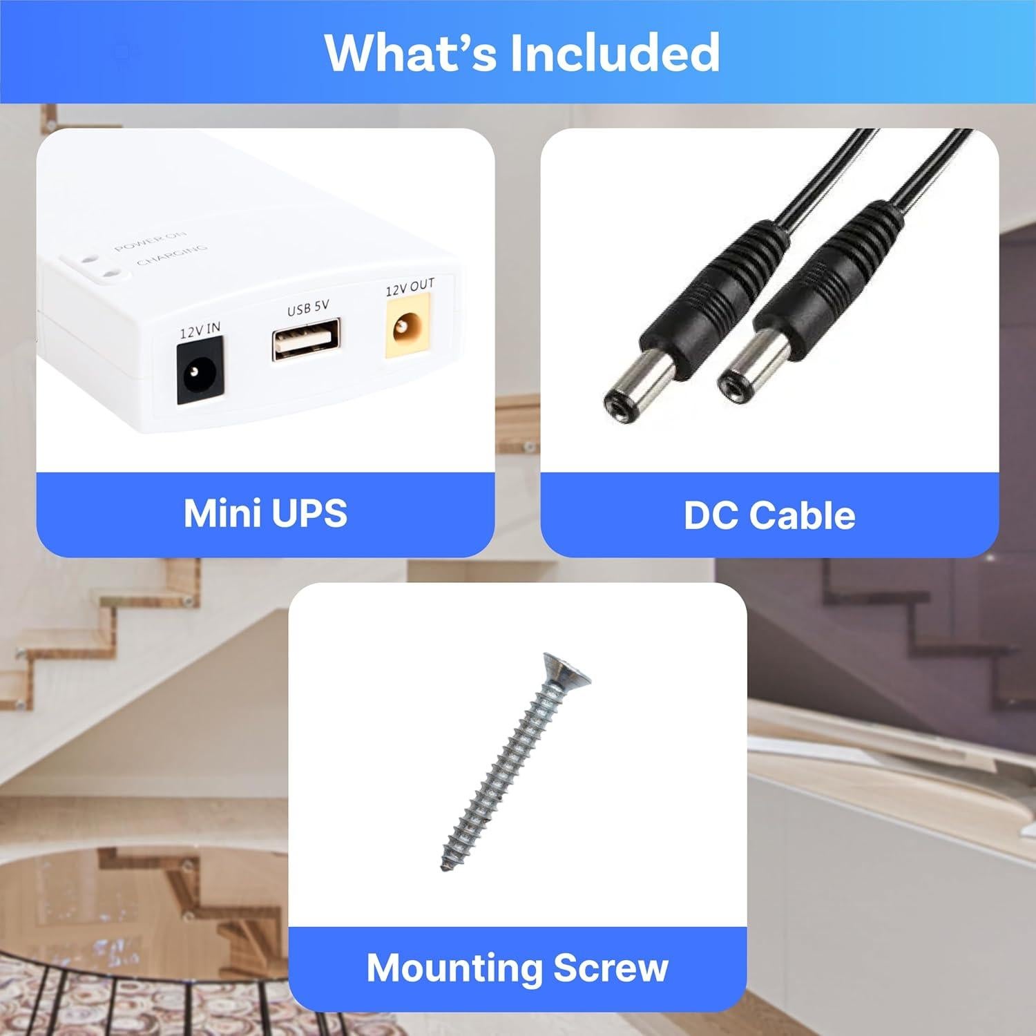 Batería de Respaldo UPS Konnected 7800mAh 12V DC