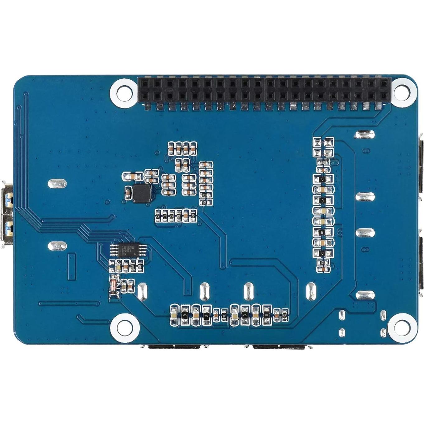 HUB HAT USB 3.2 Gen1 Waveshare para Raspberry Pi 5/4B/3B/Zero