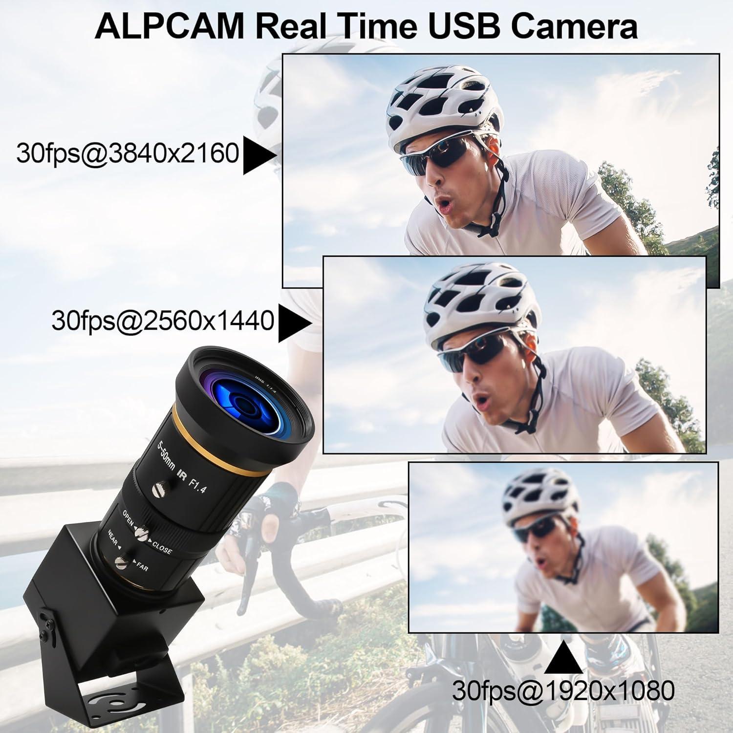 Cámara USB 4K ALPCAM con Zoom 10X y Salida HDMI