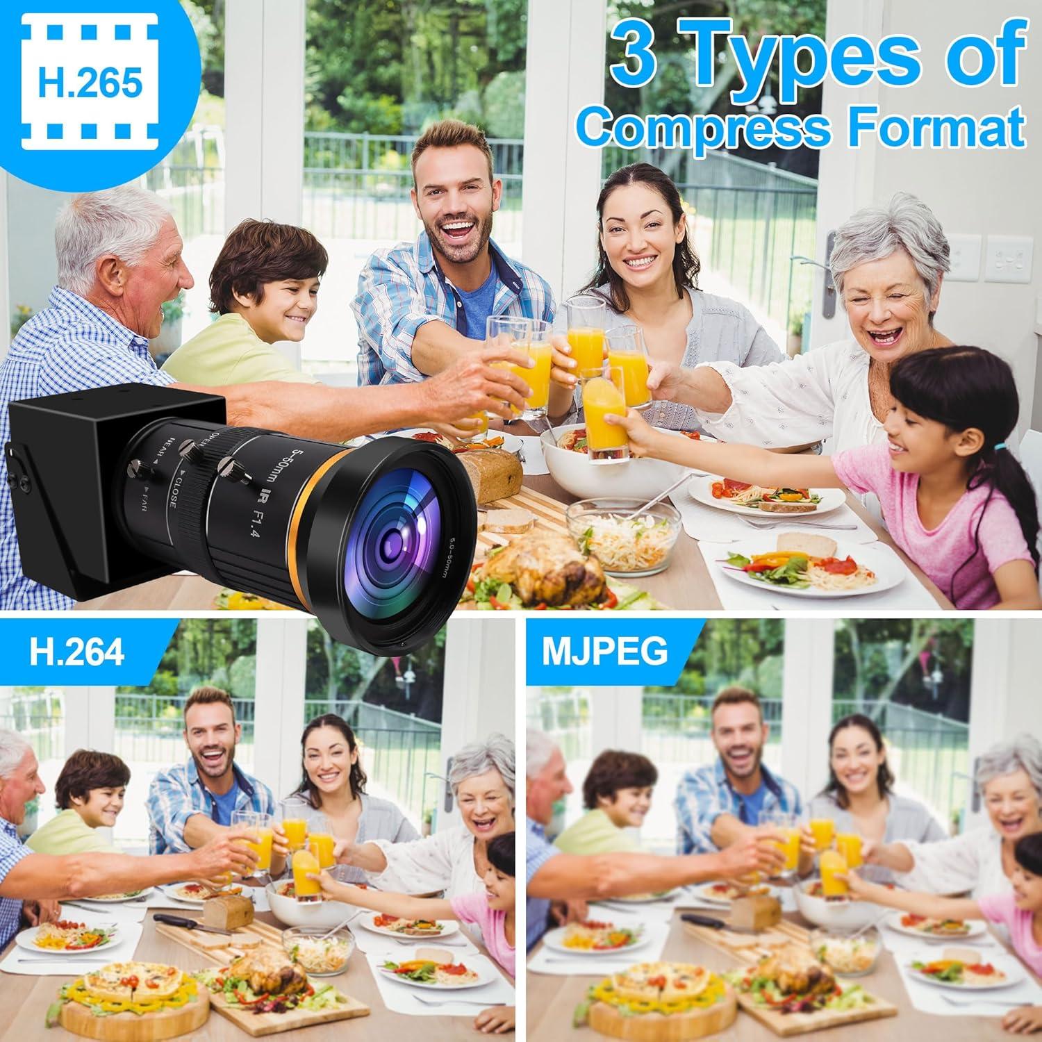 Cámara USB 4K ALPCAM con Zoom 10X y Salida HDMI