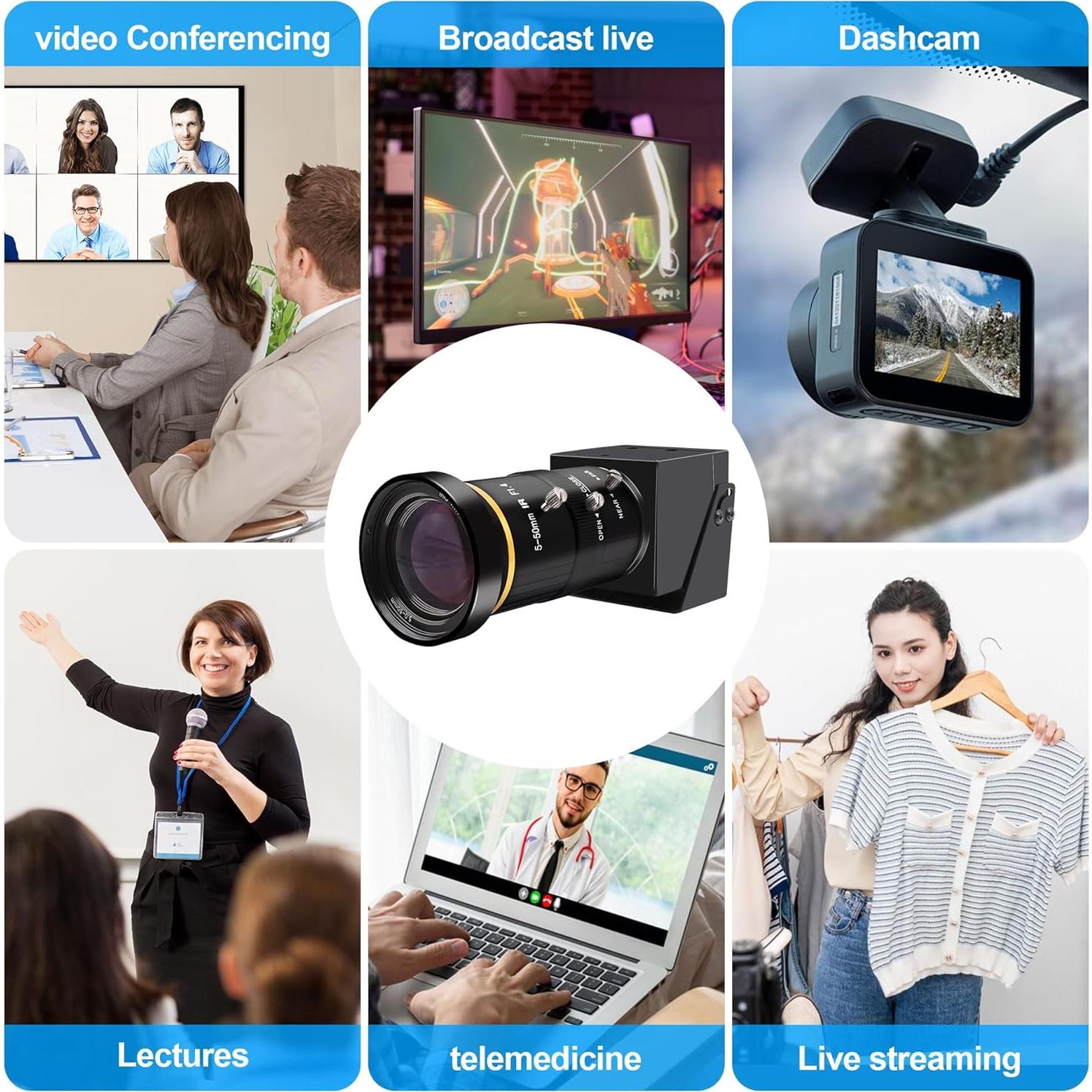 Cámara USB 4K ALPCAM con Zoom 10X y Salida HDMI