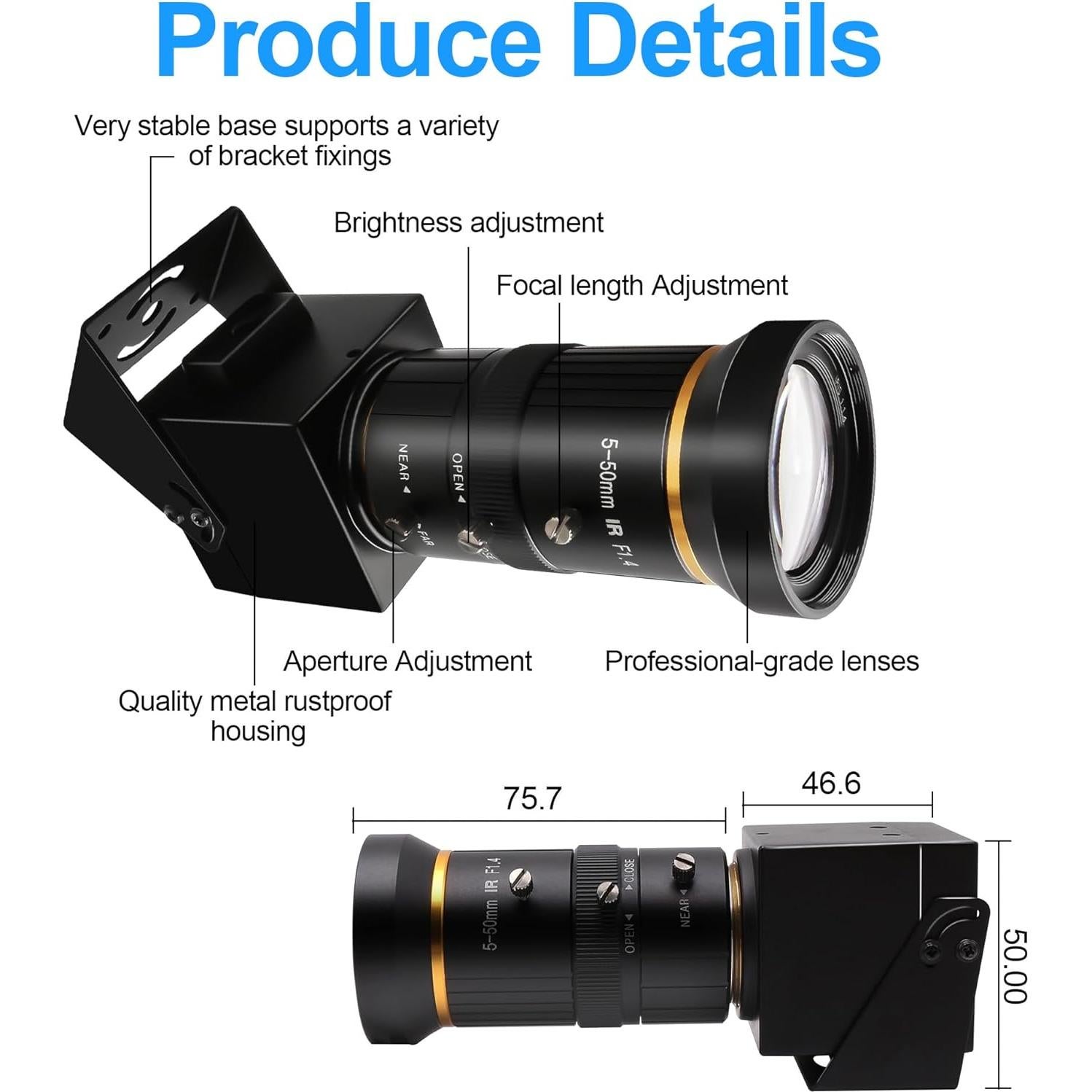 Cámara USB 4K ALPCAM con Zoom 10X y Salida HDMI