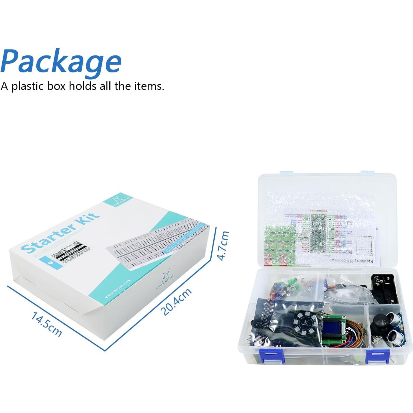 Kit de Inicio FREENOVE para Raspberry Pi Pico 2 W - 177 Artículos