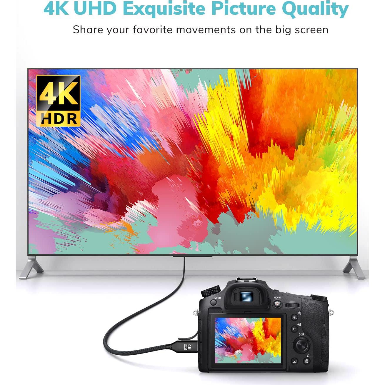 Cable Mini HDMI a HDMI KELink 1,01 m Negro