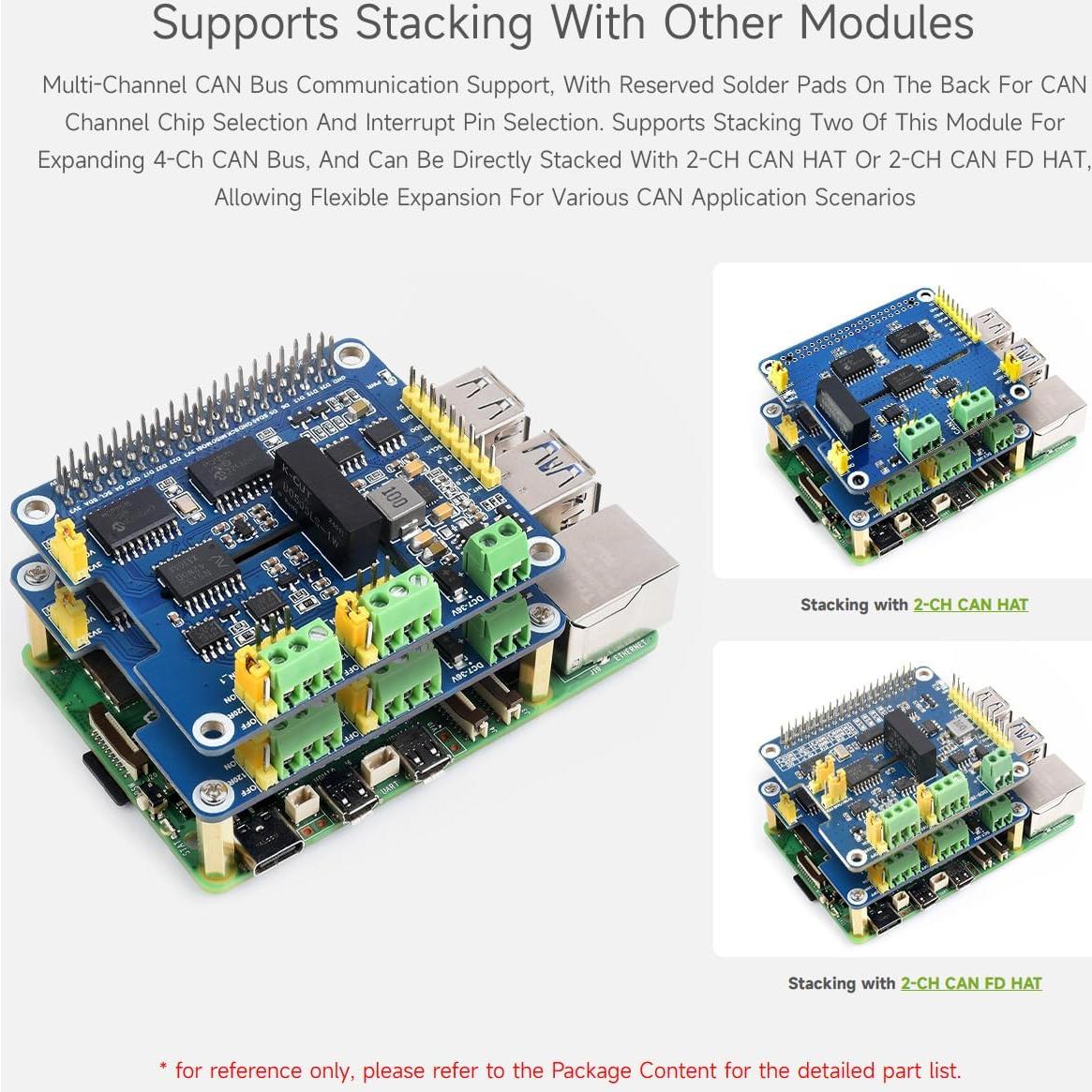 HAT de Expansión CAN Aislado Waveshare 2 Canales para Raspberry Pi