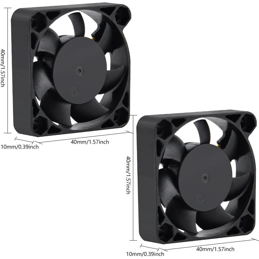 Ventiladores de Enfriamiento PWM GeeekPi 2-Pack 40x40mm para Raspberry Pi 5