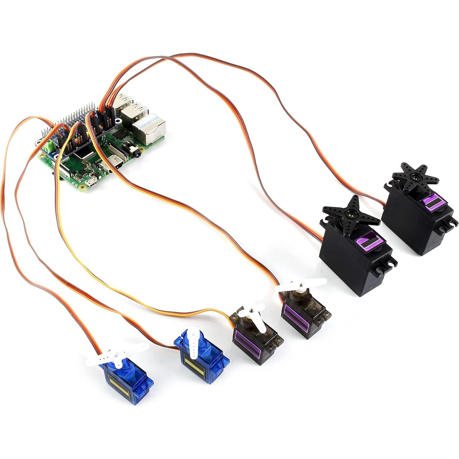 Controlador de Servo HAT Waveshare para Raspberry Pi 16 Canales