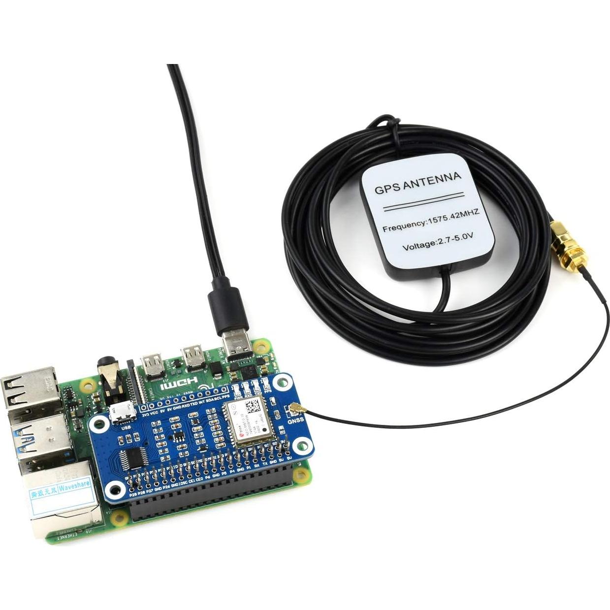 Módulo GNSS Timing HAT Waveshare para Raspberry Pi - Multi-Constelación