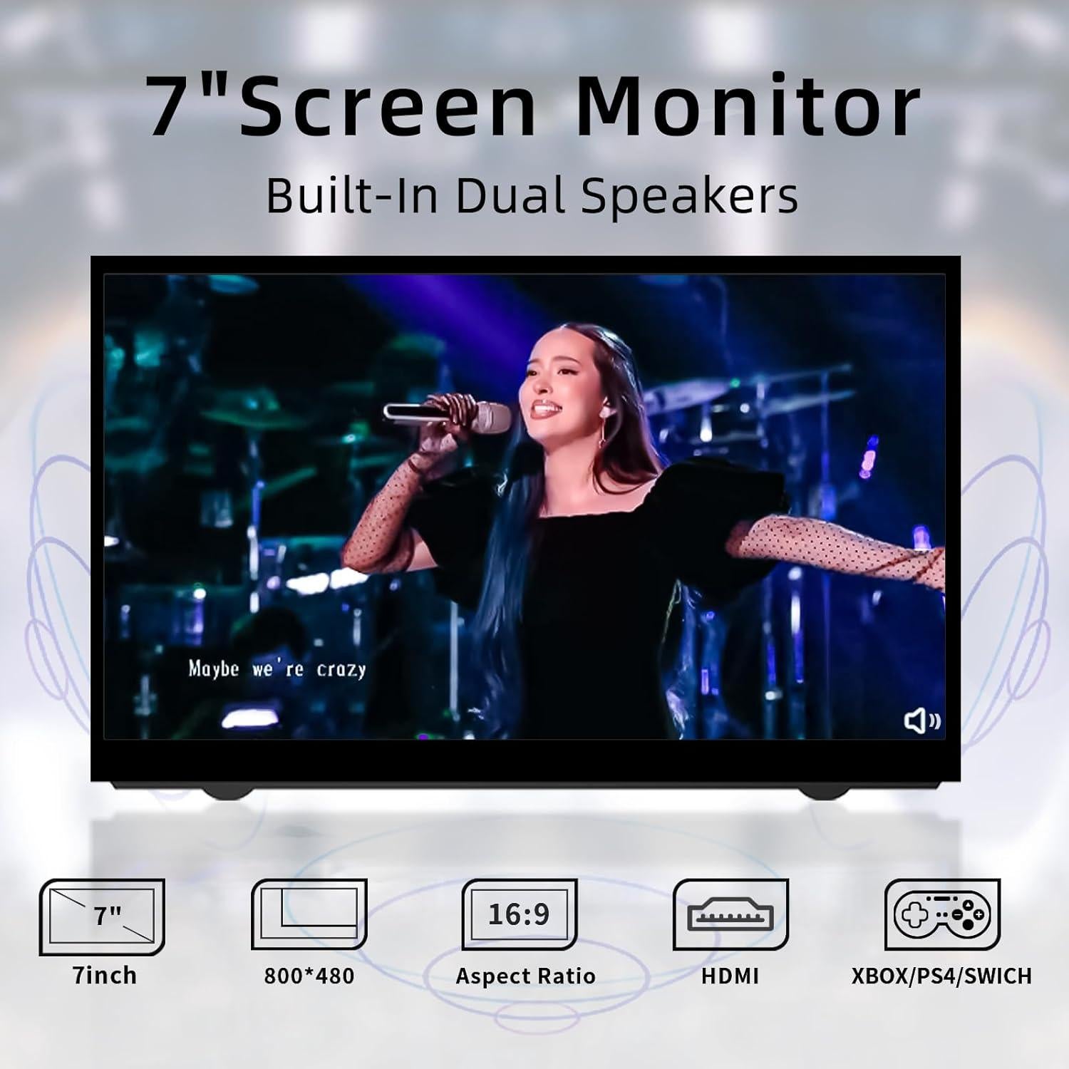 Monitor LCD 7" HAMTYSAN HDMI 800x480 para Raspberry Pi