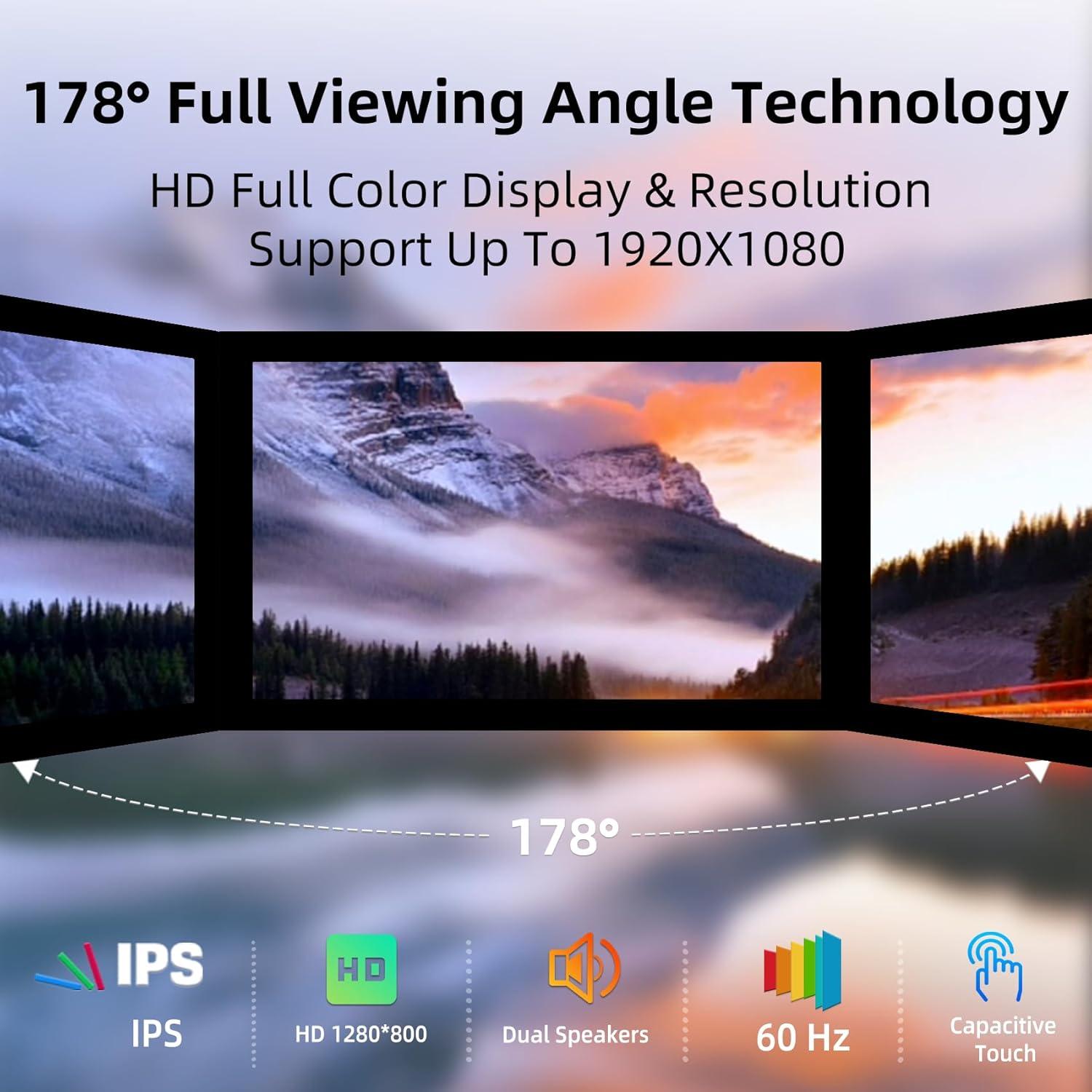 Monitor Táctil Portátil iPitBit 10.1" 1280x800 HDMI con Altavoces