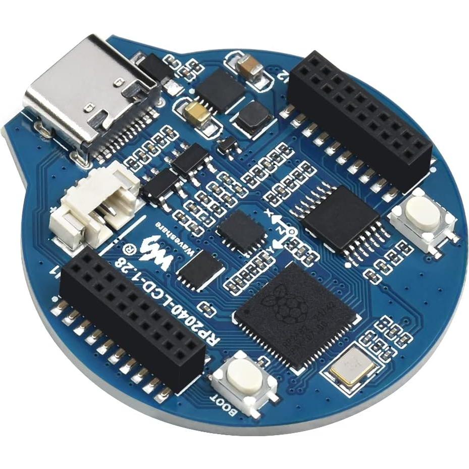 Placa MCU Waveshare RP2040 con LCD 1.28" 240x240 IPS