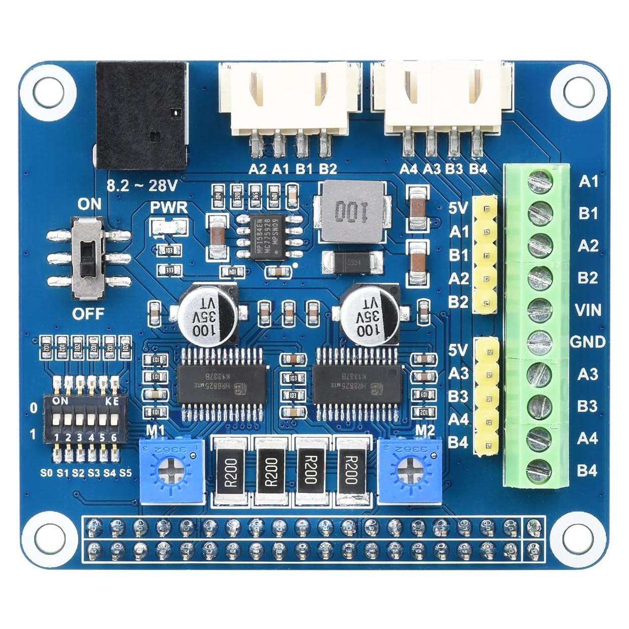 Controlador de Motor Paso a Paso HAT Waveshare HRB8825 2.5A