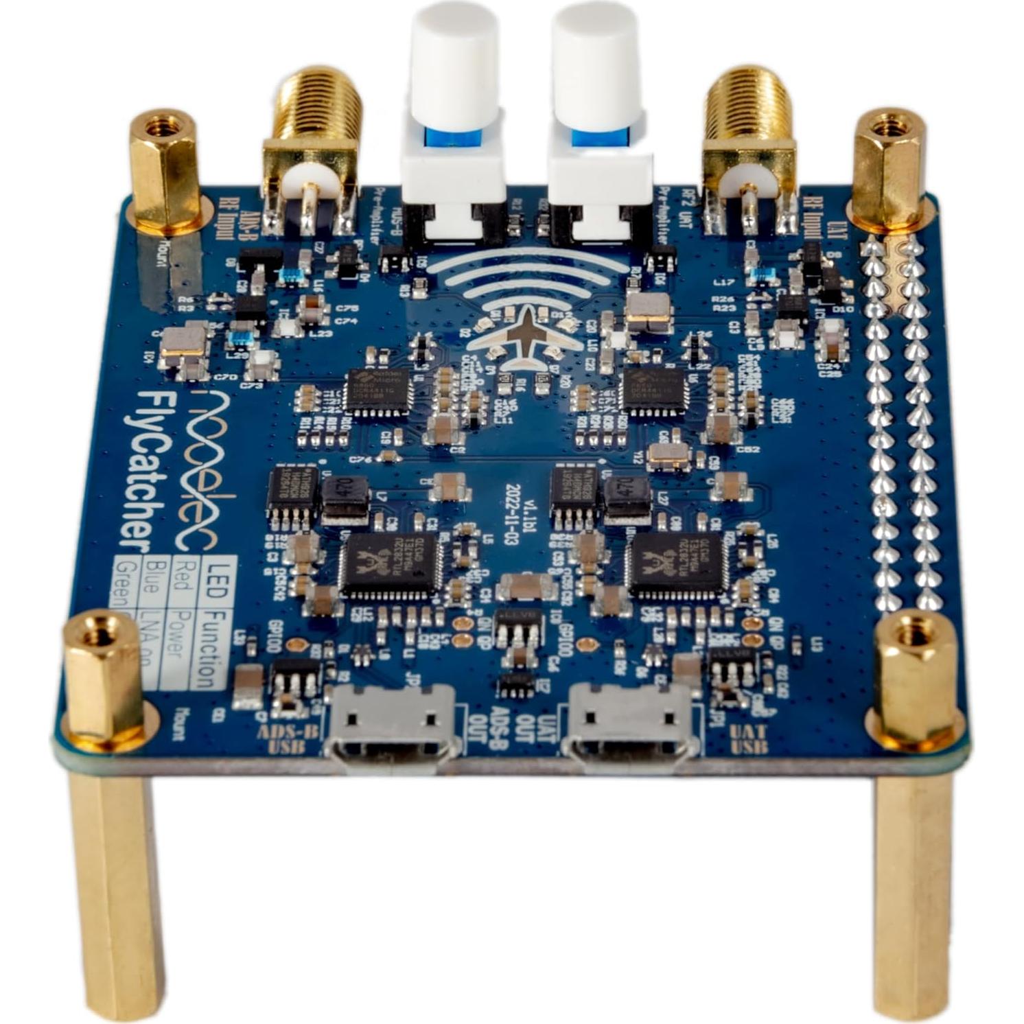 Nooelec FlyCatcher SDR Doble Canal 1090MHz y 978MHz para Raspberry Pi