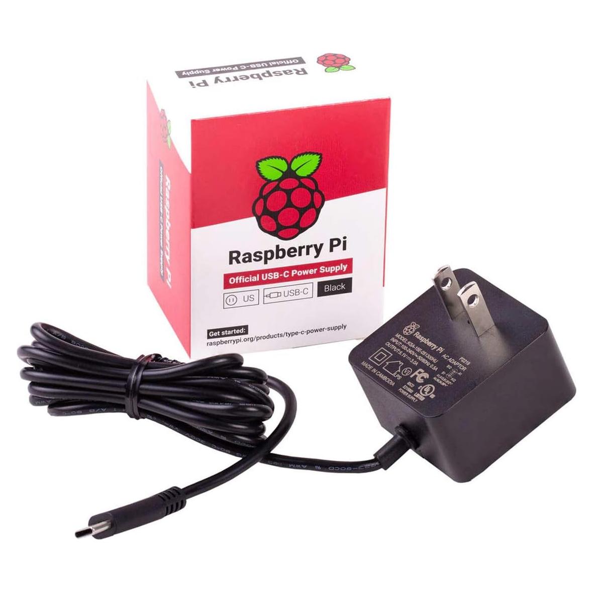 15W USB-C Power Supply US - Black