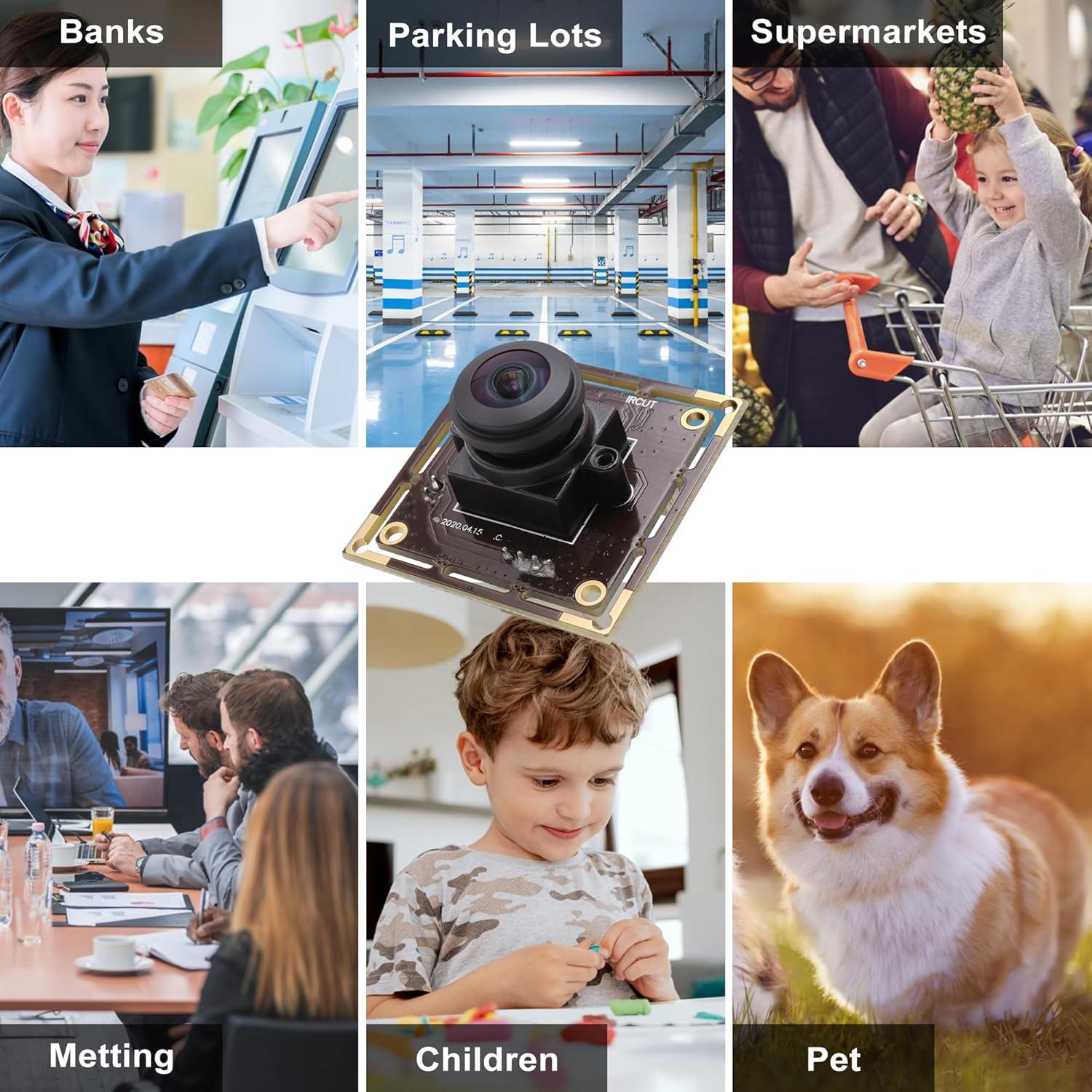 Cámara USB Magnolia 1.3MP Ojo de Pez 180° Baja Luz 0.01Lux