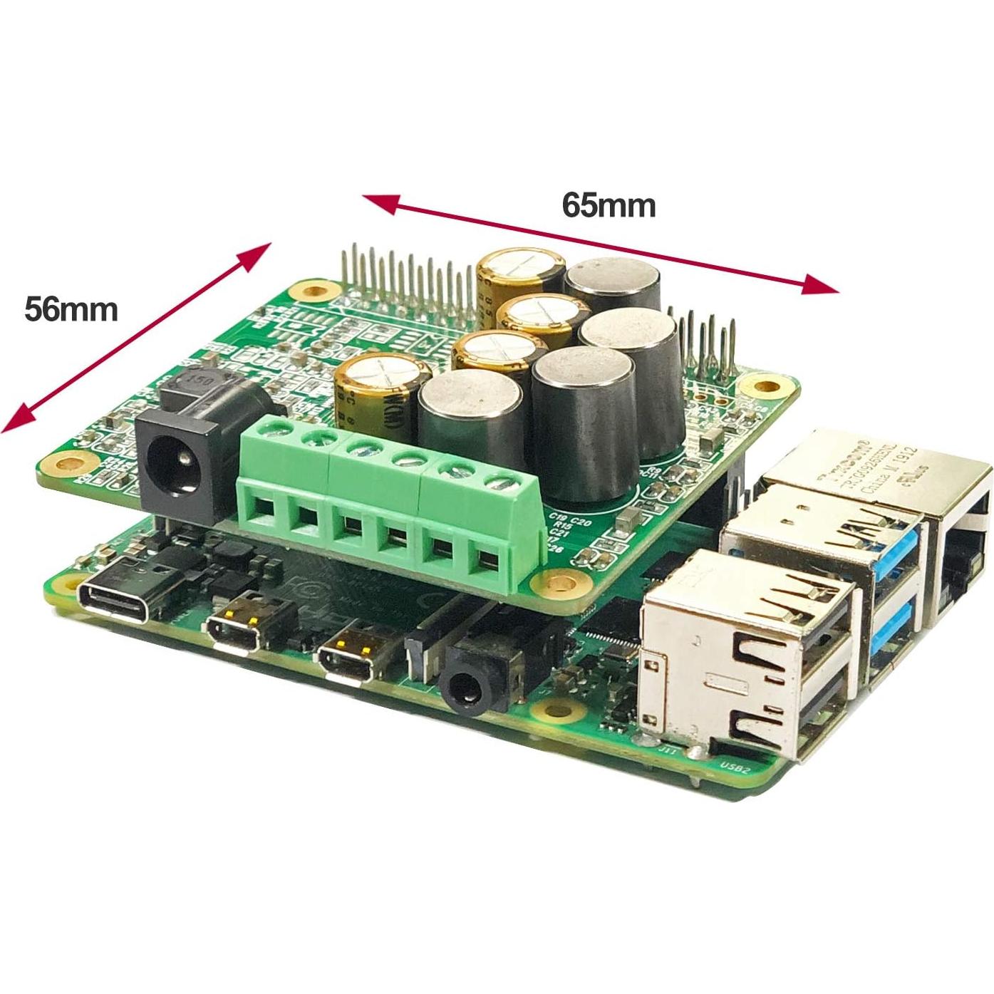 Módulo Amplificador de Audio Innomaker RPI HiFi AMP HAT 25W