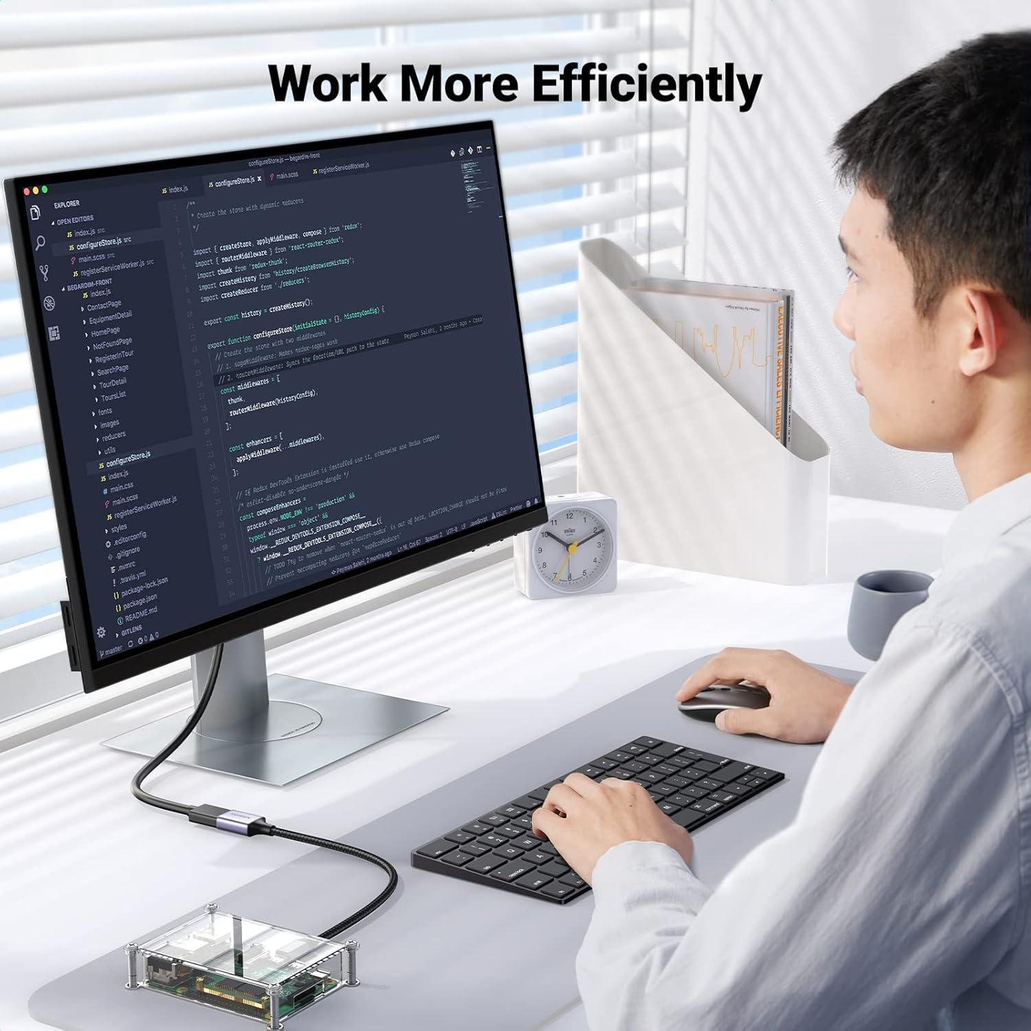 Adaptador Micro HDMI a HDMI UGREEN 4K 19.94g Gris