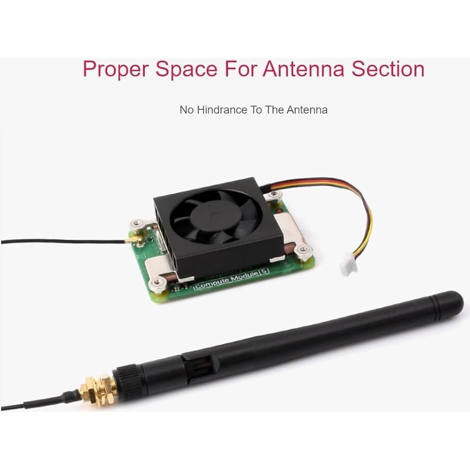 Ventilador de Enfriamiento Waveshare CM5 5000 RPM 5V 54x39x13mm