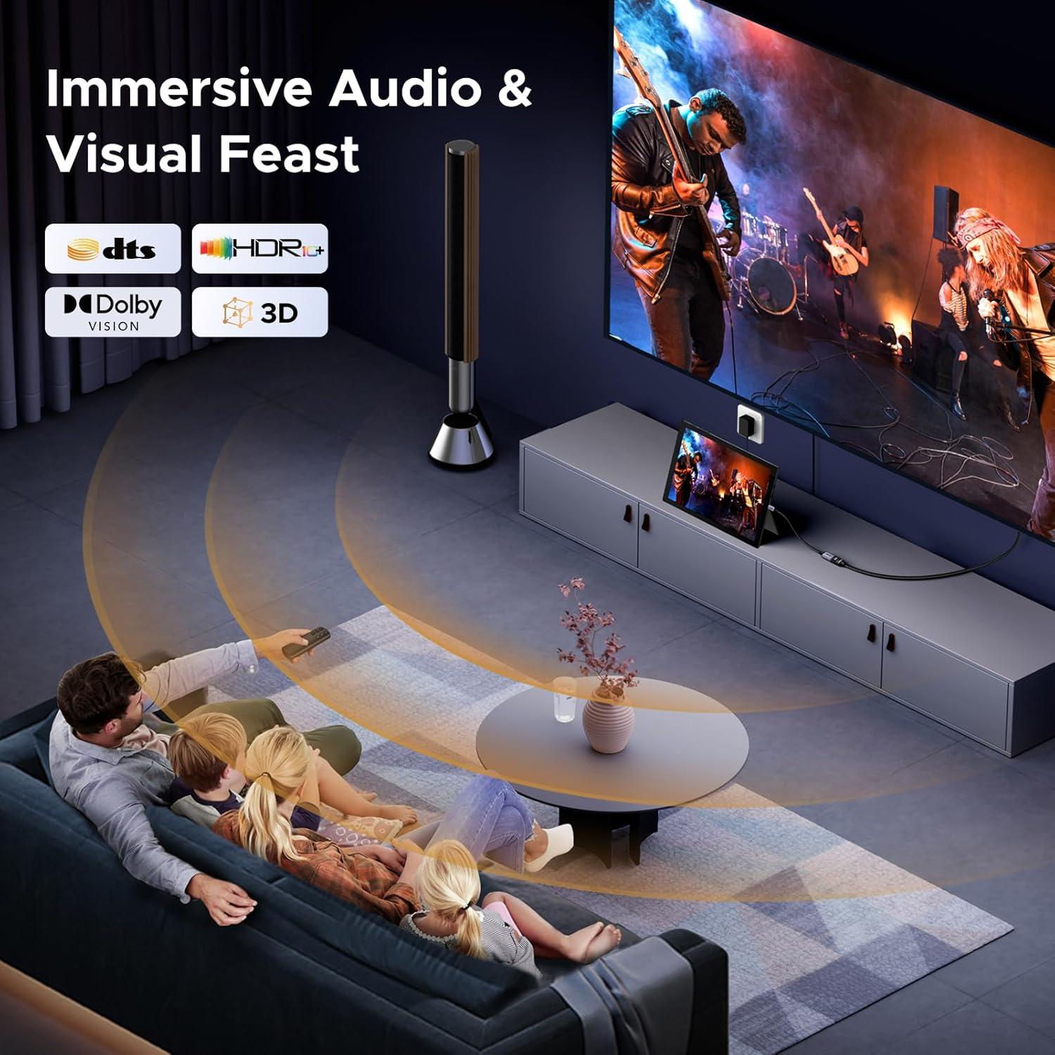 Adaptador Micro HDMI a HDMI UGREEN 10K 8K 60Hz 24cm